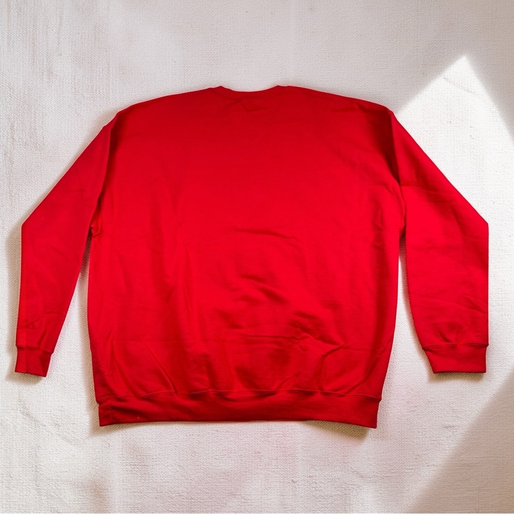 Mama Floral Graphic Sweatshirt Red | Cozy Mom Crewneck 3XL - Picture 3 of 10